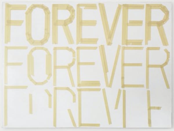 Matthew Heller, Forever (tape painting), 2017