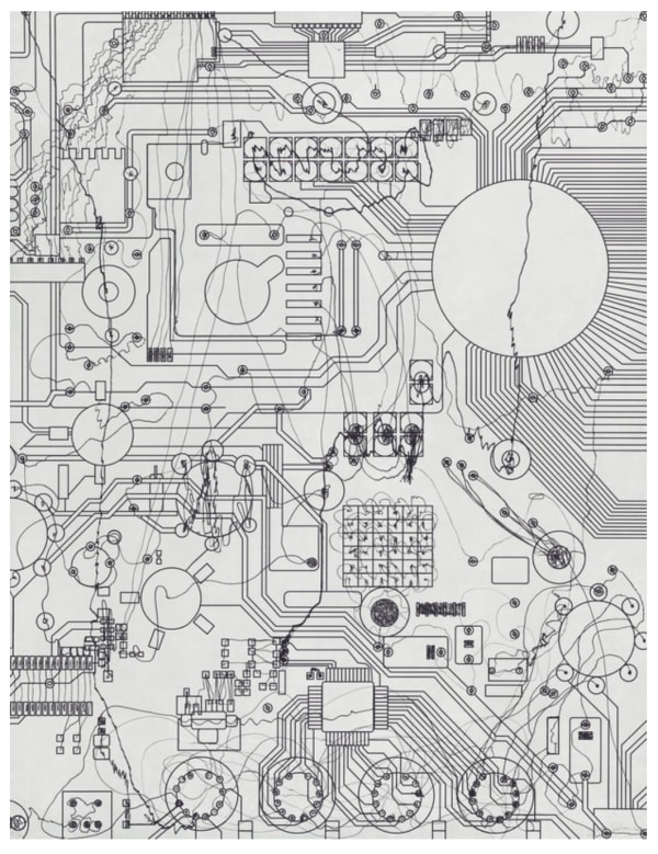 Analía Saban, Circuit Board #2, 2021