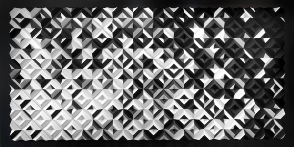 Matthew Shlian, Some Caterpillars Black and White, 2021