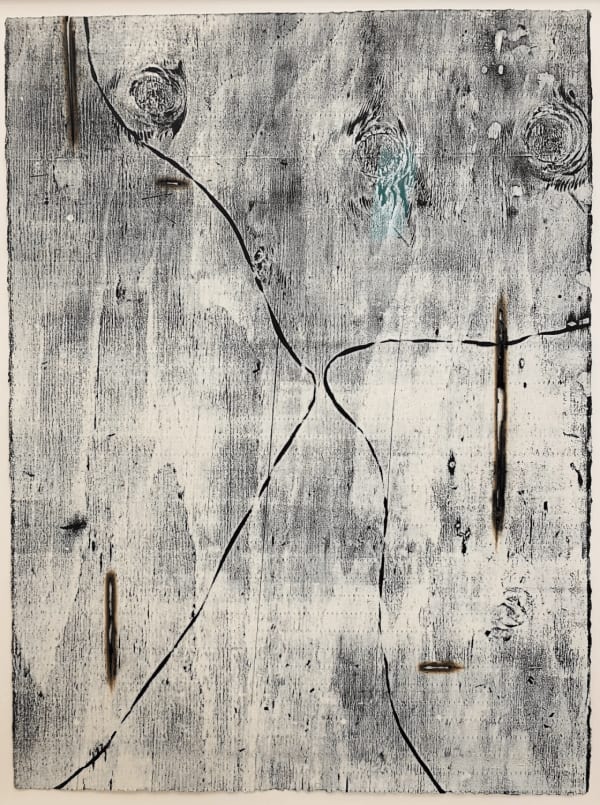 Kathleen Kucka, Heartwood Blk & White/framed, 2019