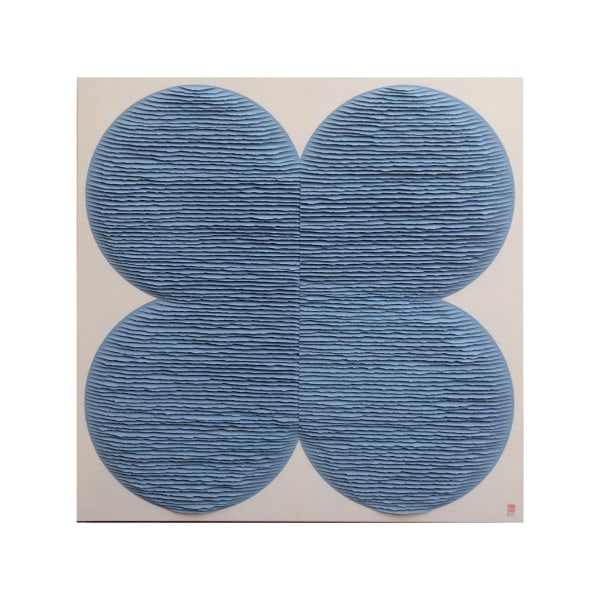 Fernando Daza, Flor en azul, 2022