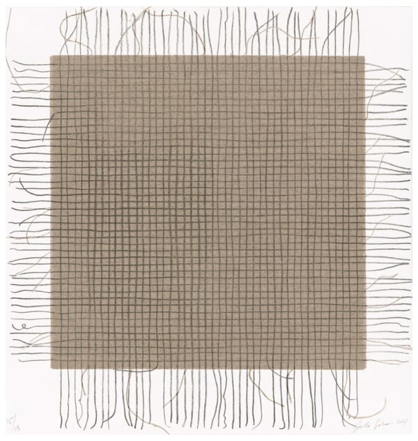 Analía Saban, Transcending Grid, Black, 2021