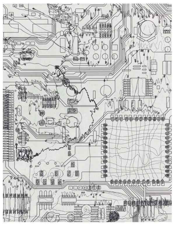 Analía Saban, Circuit Board #5, 2021