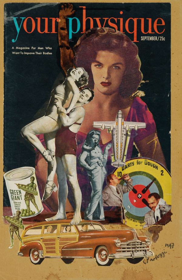 Your Physique, 1952 Collage 14 x 9 inches; 35.6 x 22.9 cm