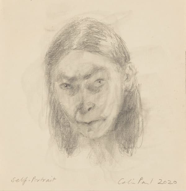 Self-portrait, 2020 Pencil on paper 6 x 6 inches; 15.2 x15.2 cm