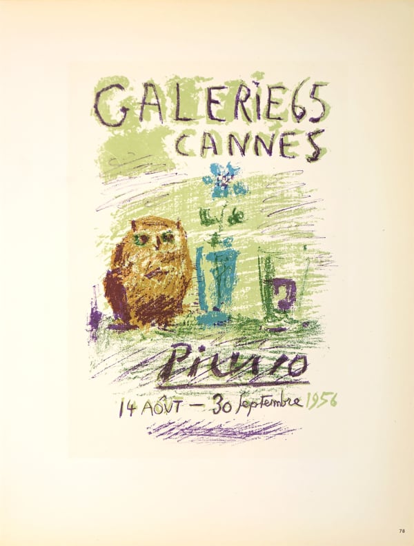 Pablo Picasso, Galerie 65 Cannes 1956, 1959
