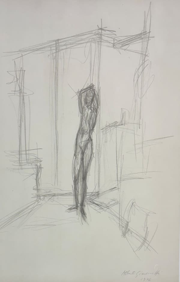 Alberto Giacometti, Nudo femminile (1946) from Quarantacinque Disegni di Alberto Giacometti, 1963
