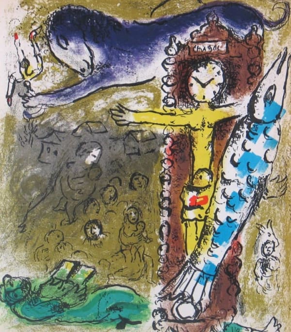 Marc Chagall, Christ in the Clock, 1957