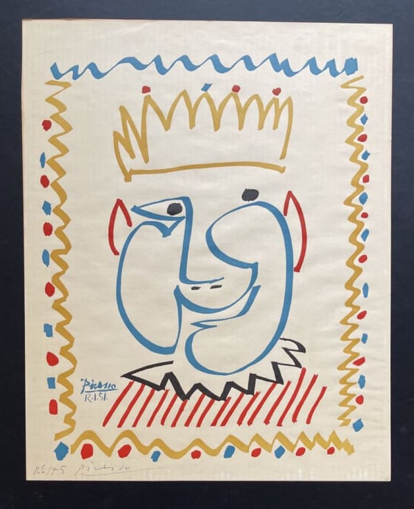 Pablo Picasso, Tete de Roi (Le Carnaval de Nice), 1951