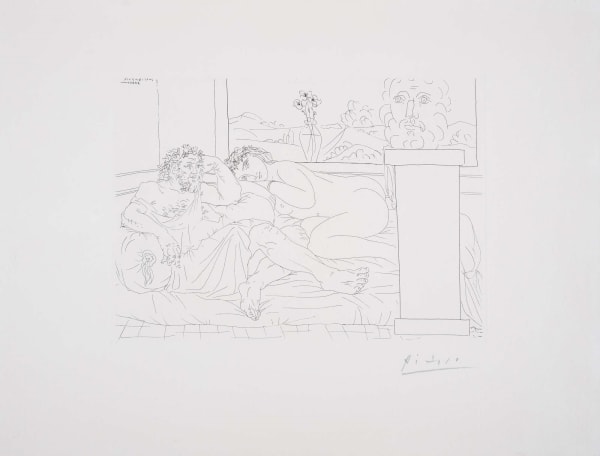 Pablo Picasso, Le Repos de Sculpteur IV - Hand-signed by Picasso, 1933