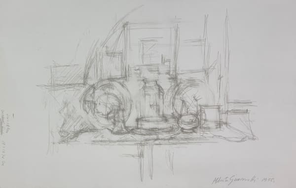 Alberto Giacometti, Natura morta (1955) from Quarantacinque Disegni di Alberto Giacometti, 1963