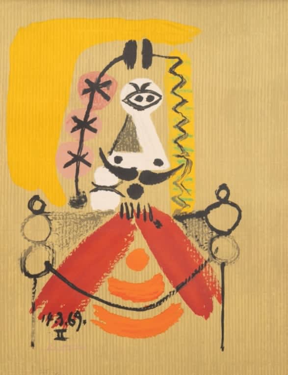 Pablo Picasso, Portrait Imaginaire 14.3.69 II, 1969