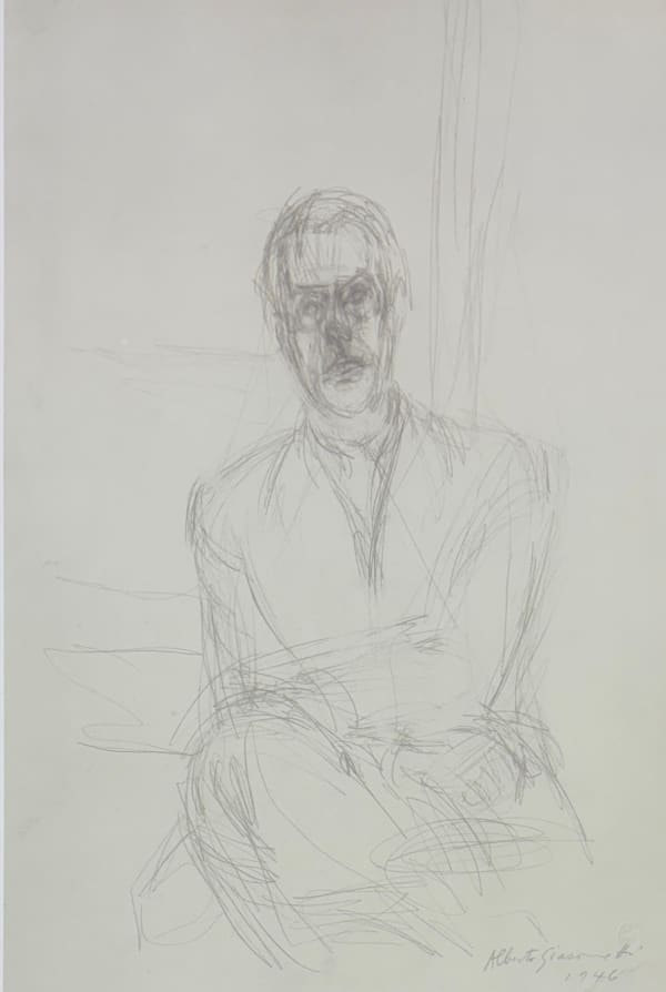 Alberto Giacometti, Ritratto di Diego (1946) from Quarantacinque Disegni di Alberto Giacometti, 1963