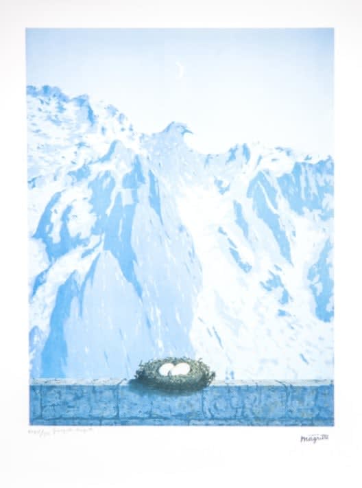Rene Magritte, Le domaine d'Arnheim, from La philosophie et la peinture de René Magritte, 1979-80