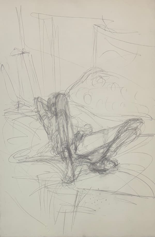 Alberto Giacometti, Nudo femminile (c1955) from Quarantacinque Disegni di Alberto Giacometti, 1963