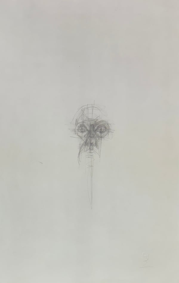 Alberto Giacometti, Testa femminile (1962) from Quarantacinque Disegni di Alberto Giacometti, 1963