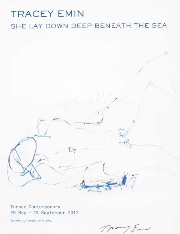 Tracey Emin, She Lay Down Deep Beneath the Sea (Hand signed), 2012