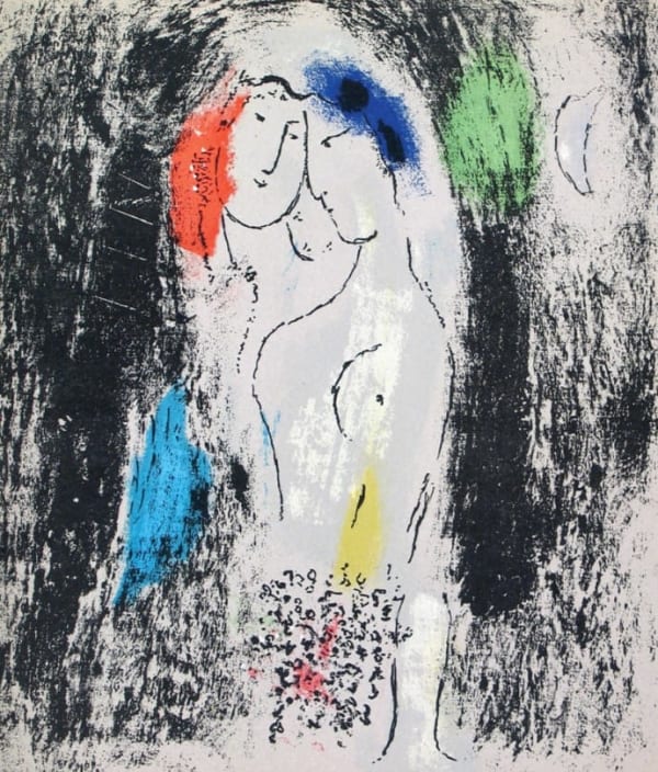 Marc Chagall, Lovers in Grey, 1957