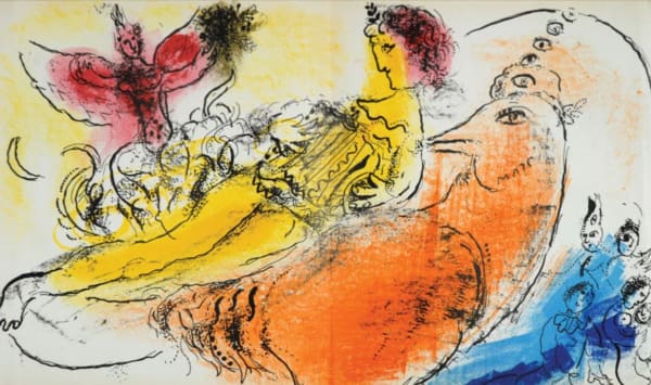 Marc Chagall, The Accordionist, 1957