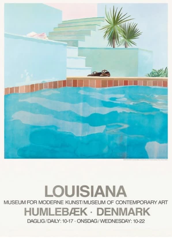 David Hockney, David Hockney - Pool and Steps - Louisiana Gallery, 2001