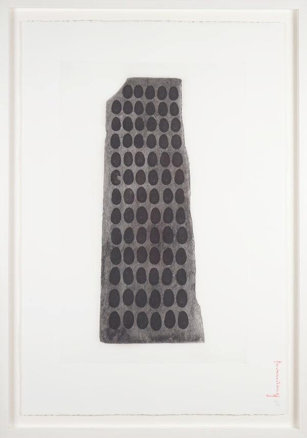 Richard Long, War Paint on Slate, 2023