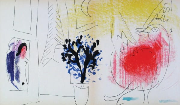 Marc Chagall, The Red Rooster, 1957