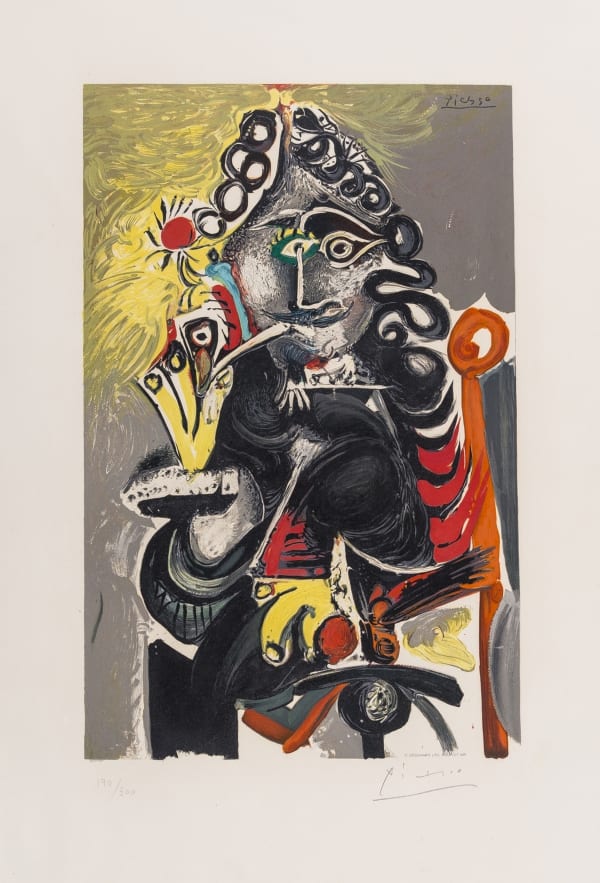 Pablo Picasso, Le Cavalier (Mousquetaire a la Pipe), 1968