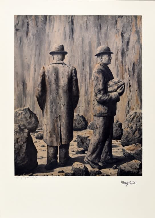 Rene Magritte, Le Chant de la Violette, from La philosophie et la peinture de René Magritte, 1979-80