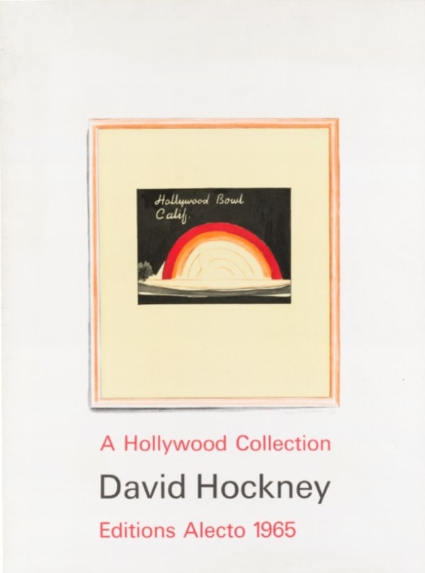 David Hockney, Hand-signed - Hollywood Bowl (Title Page), from A Hollywood Collection, 1965