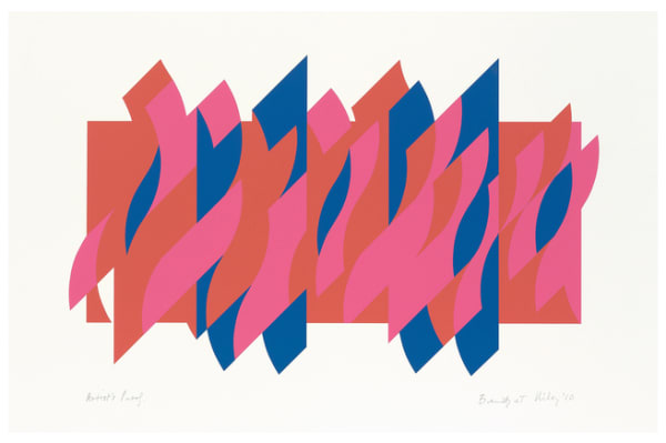 Bridget Riley, Red Red Blue, 2010