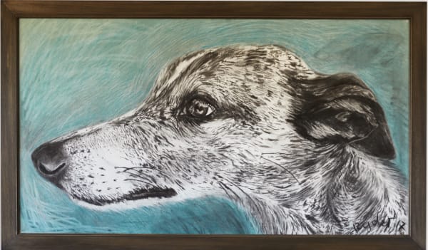 Sophie Ryder, Pedro Head on Blue, 2017