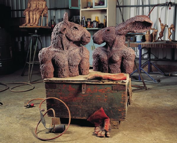 Sophie Ryder, Minotaur and Lady Hare Torsos, 2000