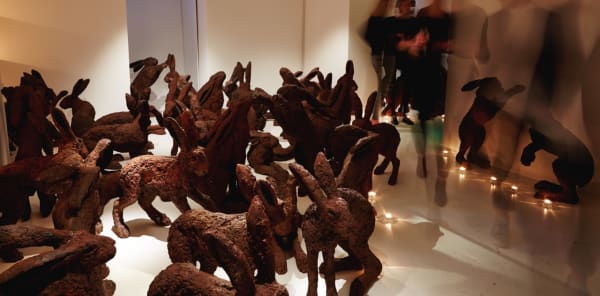 Sophie Ryder, Temple to to the 200 Rabbits, 1999