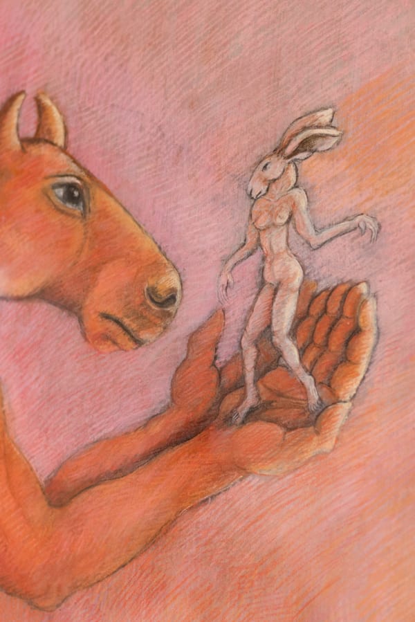 Sophie Ryder, Minotaur with Little Lady , 2001