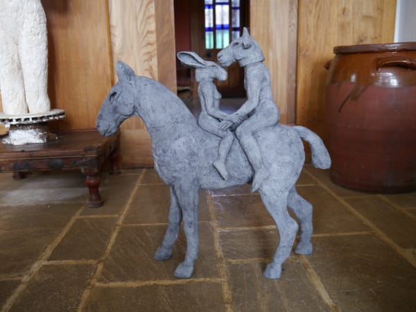 Sophie Ryder, Lovers on Horseback (Maquette), 2012