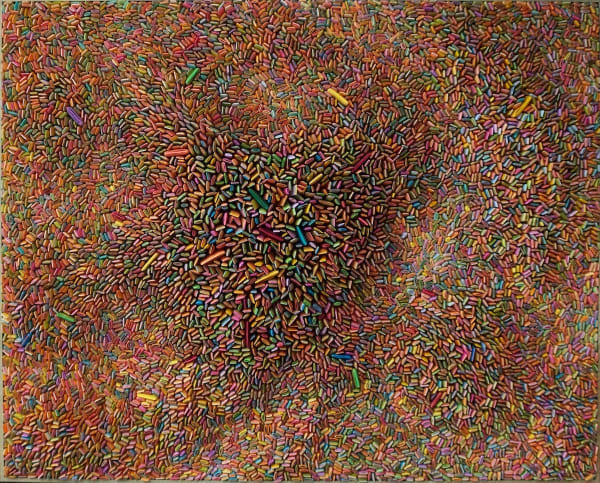 Ilhwa Kim Seed Universe 11, 2016 Hand-dyed Hanji Paper 164 x 132 x 13 cm 64 5/8 x 52 x 5 1/8 in