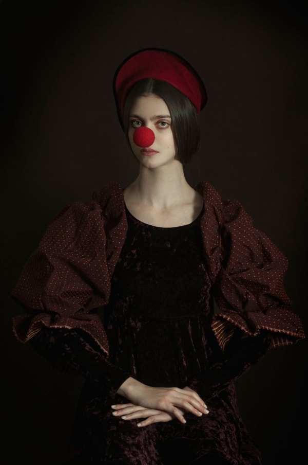 Romina Ressia Red Nose Signed and edited on verso, with signed COA Archival pigment print 30 x 20 cm 11 3/4 x 7 7/8 in (Edition record)
