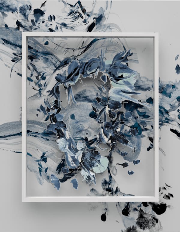 Sougwen Chung, Wave Study , 2023