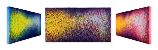 Zhuang Hong Yi Aurora Fields, 2025 Acrylic on rice paper 110 x 208 cm 43 1/4 x 81 7/8 in