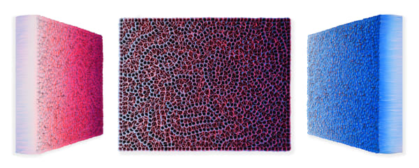 Zhuang Hong Yi Redshift, 2025 Acrylic on rice paper 70 x 90 cm 27 1/2 x 35 3/8 in