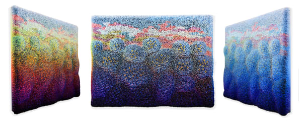 Zhuang Hong Yi Luminous Tides, 2025 Acrylic on rice paper 150 x 200 cm 59 x 78 3/4 in
