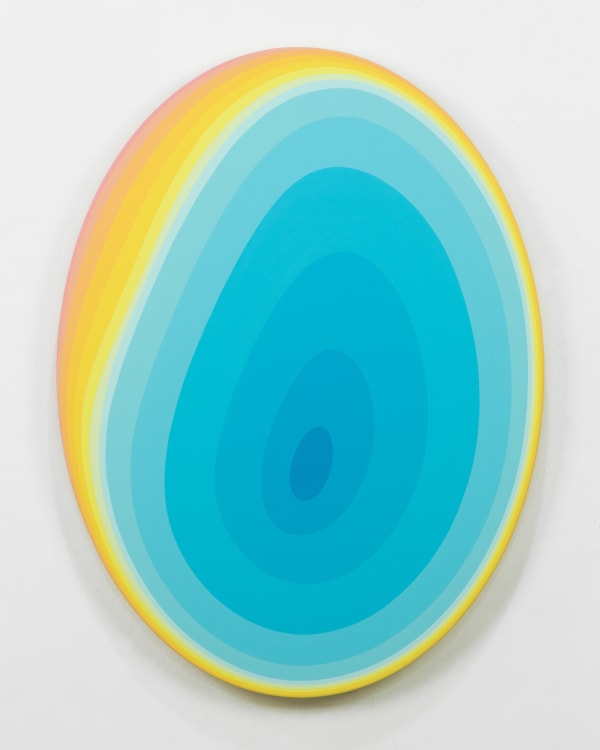 Jan Kaláb Serene Blue Ellipse B 924, 2024 Acrylic on canvas 80 x 60 cm 31 1/2 x 23 5/8 in