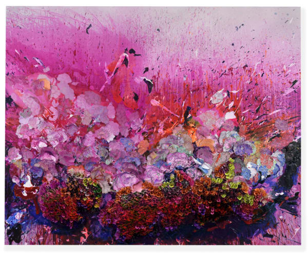Zhuang Hong Yi Morning Lights, 2020 Acrylic on fine rice paper mounted on canvas. 200 x 250 cm 78 3/4 x 98 3/8 in
