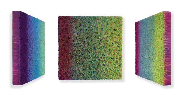 Zhuang Hong Yi Vibrant Reverie, 2024 Acrylic on Fine Rice Paper 120 x 120 cm 47 1/4 x 47 1/4 in