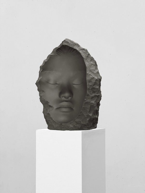Alejandro Monge I.S., 2024 Fiberglass, concrete and pigments. 40 x 25 x 20 cm 15 3/4 x 9 7/8 x 7 7/8 in