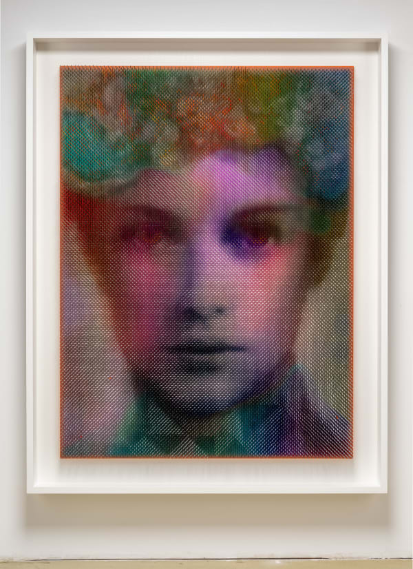 Maxim Wakultschik Awaken To The Mystery, 2025 Coloured Wood Sticks 160 x 125 cm 63 x 49 1/4 in