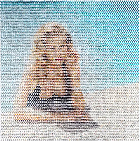 Nemo Jantzen Fame and Fortune, 2019 Original photography with resin on wood 135 x 135 cm 53 1/8 x 53 1/8 in