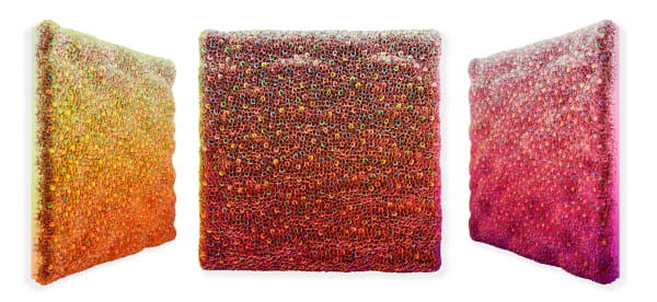 Zhuang Hong Yi New Sunrise Waves, 2025 Acrylic on rice paper 150 x 150 cm 59 x 59 in