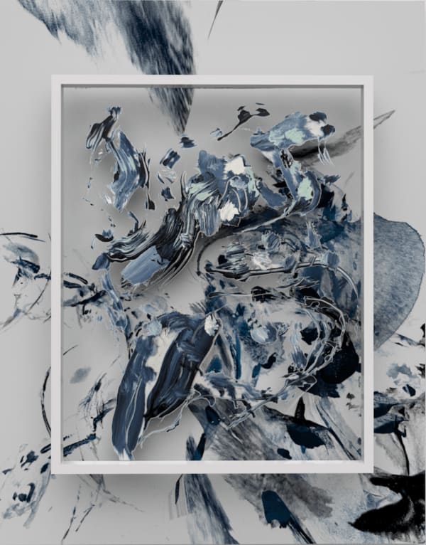 Sougwen Chung, Wave Study , 2023