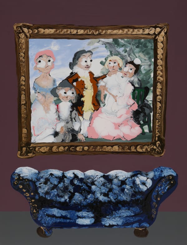 Mary Ronayne, The Beecham Family Portrait with Settee, 2022